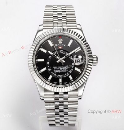 Swiss Replica Rolex New Sky-Dweller 42 Jubilee Grey Dial Watch 9001 Movement